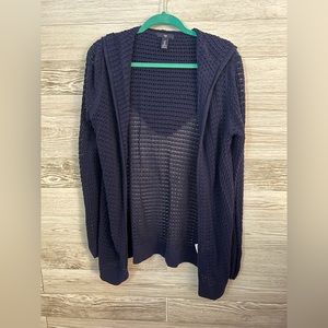 GAP Women’s Open Weave Sweater with hood. SIZE M